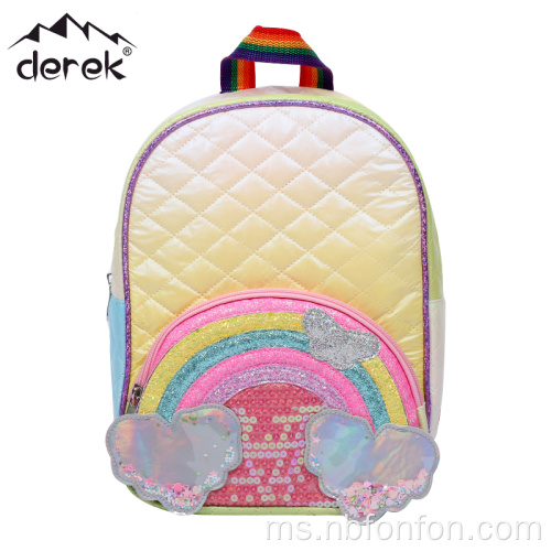 Ransel Ransel Kanak -Kanak/Rainbow Cartoon Quilted